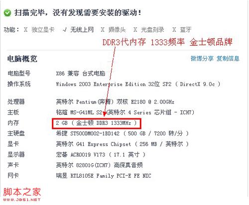 電腦內(nèi)存的代數(shù)型號