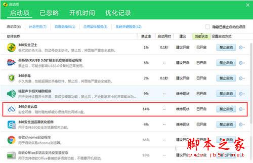 360關(guān)閉360企業(yè)云盤自啟動(dòng)方法2
