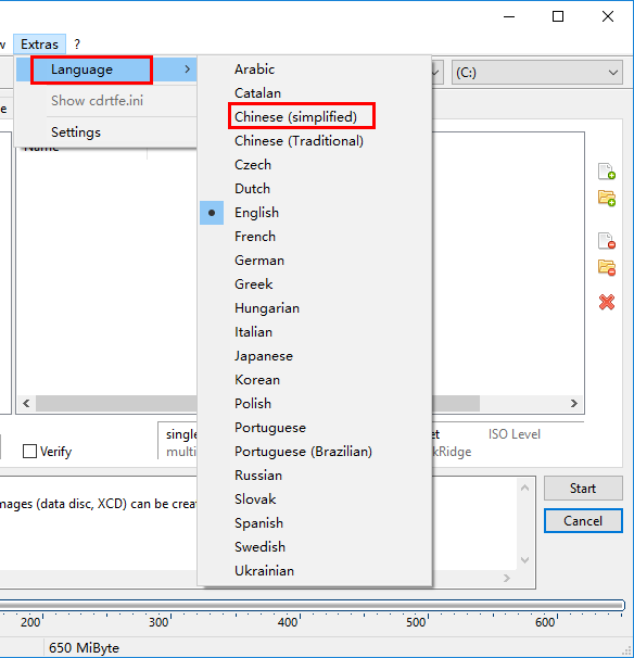 cdrtfe設置為中文的方法