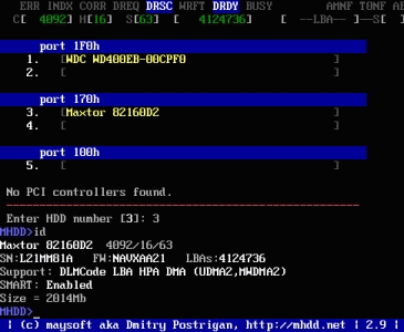 專業硬盤工具MHDD圖文教程詳解 - 武林網