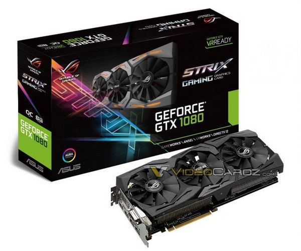 華碩ROG STRIX GTX1080顯卡即將發(fā)布