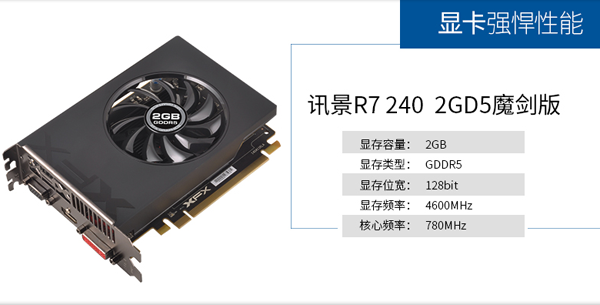 訊景R7 240A 2GD5魔劍版顯卡