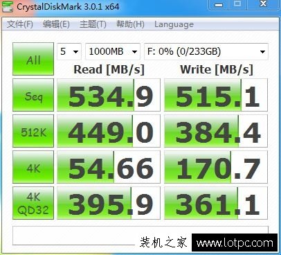 CrystalDiskMark測試硬盤