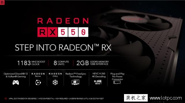 RX 550顯卡性能測試評測：RX550亮機(jī)卡大戰(zhàn)HD630核顯！