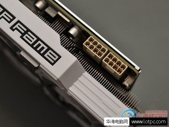 影馳GTX980名人堂 顯卡 供電接口  玩大型游戲的電腦配置必備