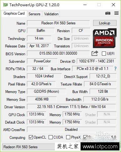 AMD RX560評測:RX560對比RX460/470、GTX1050/1050Ti顯卡性能測試