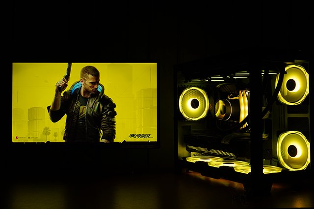 打造超炫酷黃色燈效主機(jī),銳龍R7 5800X配RTX3070裝機(jī)配置單+圖賞