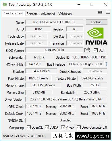 GTX1070Ti顯卡怎么樣？GTX1070Ti對比GTX1070、GTX1080性能測試評測