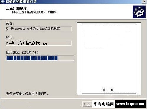 掃描儀和照相機過程中