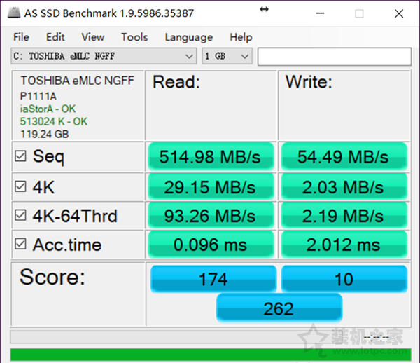 Win10系統固態硬盤測速讀取速度正常寫入速度慢解決方法