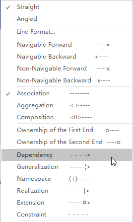 Visio中關(guān)系的類型