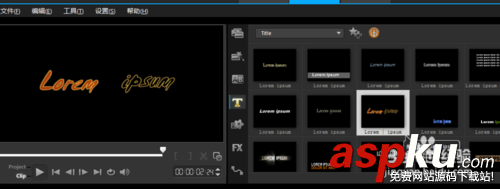 會聲會影,視頻,標題