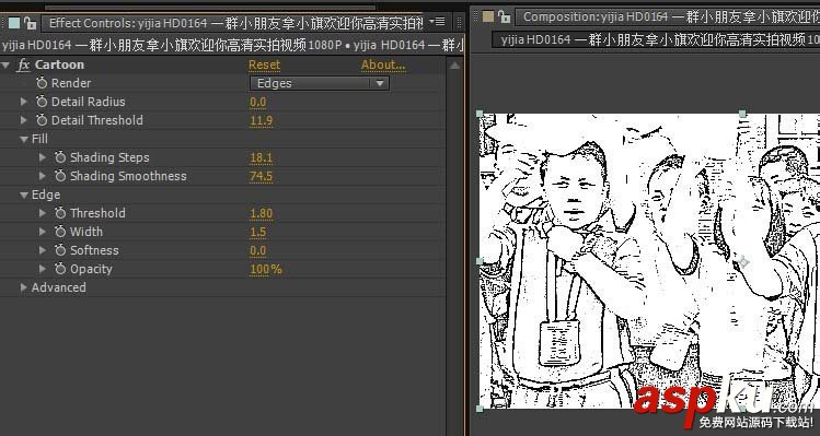 AE怎么把視頻畫面制作成素描效果? AE,視頻,素描