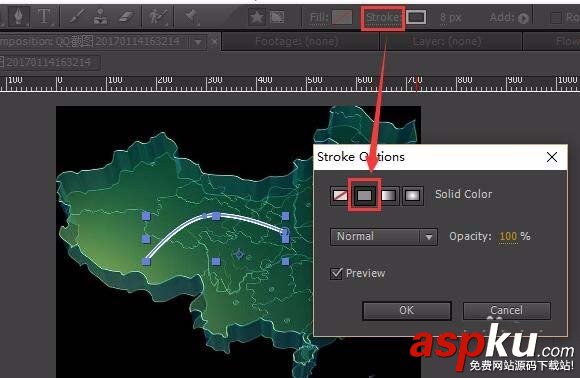 ae地圖輻射線效果怎么制作? ae,地圖,輻射線