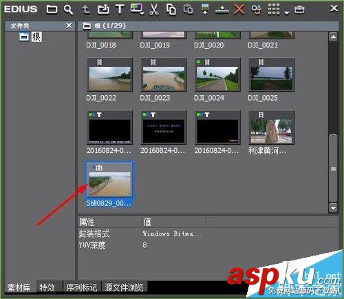 Edius怎么在素材庫中創建靜幀? Edius,素材庫