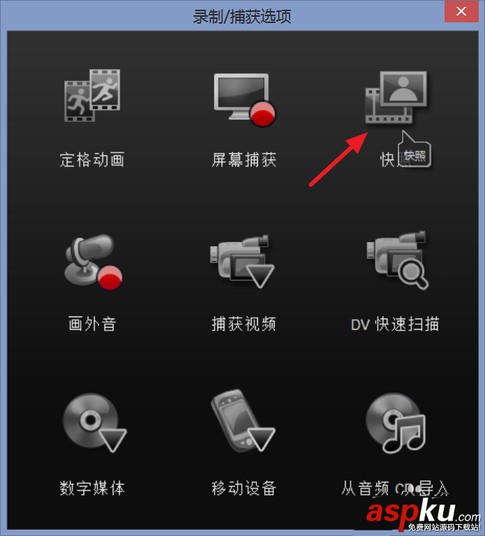 會聲會影,視頻,快照