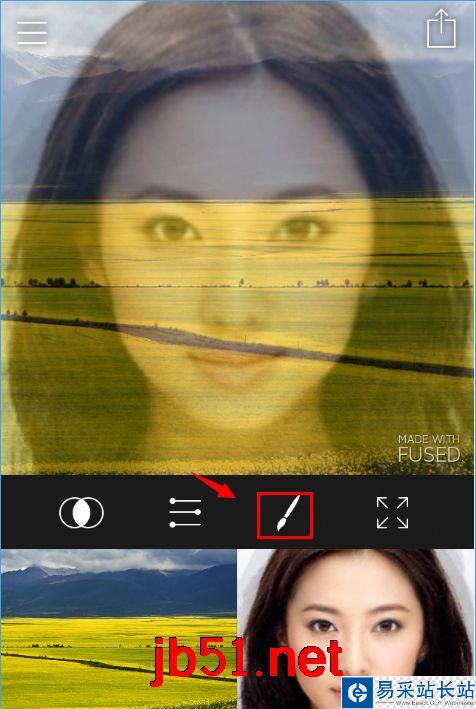Fused軟件如何用涂抹筆刷來處理圖片？Fused軟件涂抹筆刷效果怎么樣？[多圖]圖片2