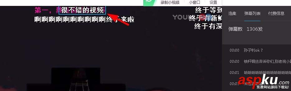 優(yōu)酷,彈幕