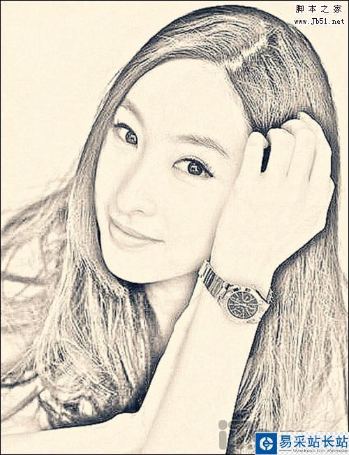 不是畫(huà)師也無(wú)妨 美圖秀秀巧制素描肖像