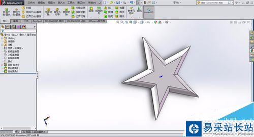 solidworks怎么繪制五角星？solidworks五角星制作教程