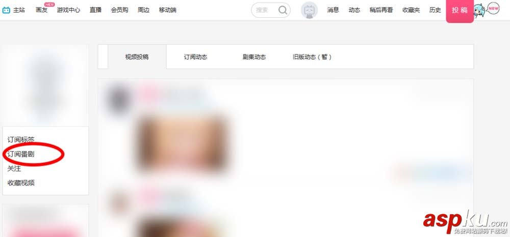 嗶哩嗶哩,bilibili,訂閱