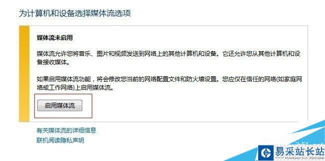 啟用媒體流 啟用媒體流