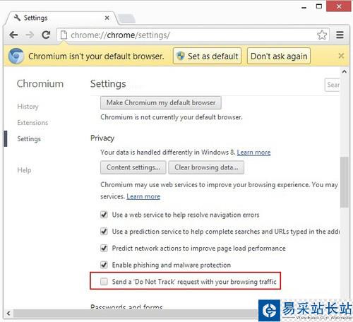 開啟Chrome瀏覽器Do Not Track功能 如何開啟瀏覽器“禁止跟蹤(Do Not Track)”的功能
