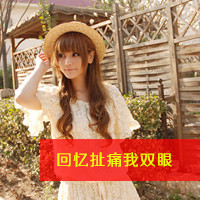 戴帽子的可愛女生帶字頭像_很多時候錯過只在一瞬