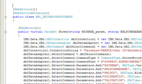 生成的 web 方法