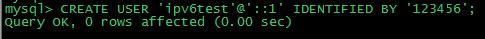 mysql,IPV6,連接,linux,mysql5.6