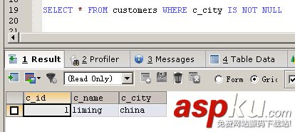 與MSSQL對比學習MYSQL的心得（七）--查詢