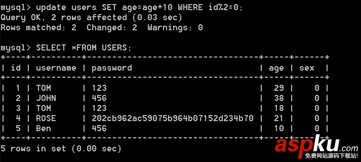 Mysql學習心得之插入、更新、刪除記錄 Mysql學習心得之插入、更新、刪除記錄