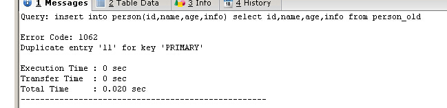 與MSSQL對比學習MYSQL的心得（八）--插入 更新 刪除