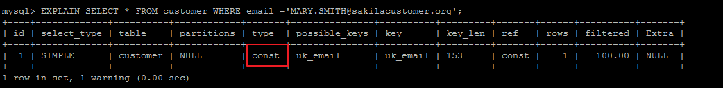 MySQL,EXPLAIN,SQL,執(zhí)行計劃
