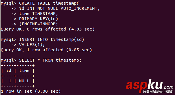 MySQL 5.6 中 TIMESTAMP 的變化分析
