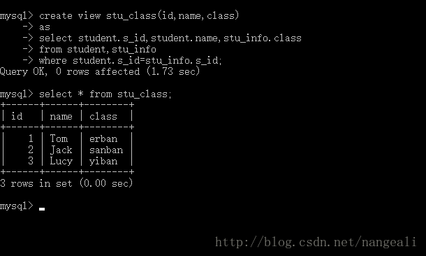 MySQL,多表,創(chuàng)建視圖
