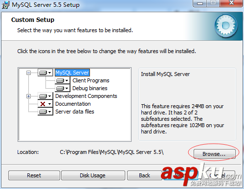 mysql5.5,安裝