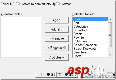 使用mss2sql工具將SqlServer轉(zhuǎn)換為Mysql全記錄