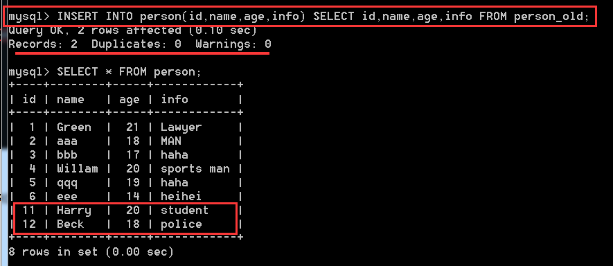 MySQL,數據表,數據插入,更新,刪除