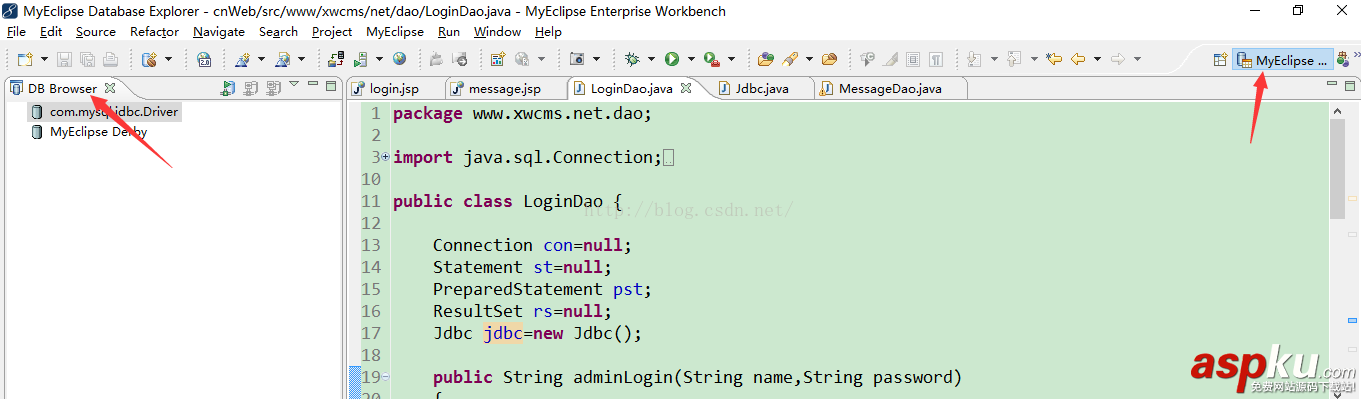 MyEclipse連接MySQL數據庫,MyEclipse連接MySQL,MyEclipse連接數據庫