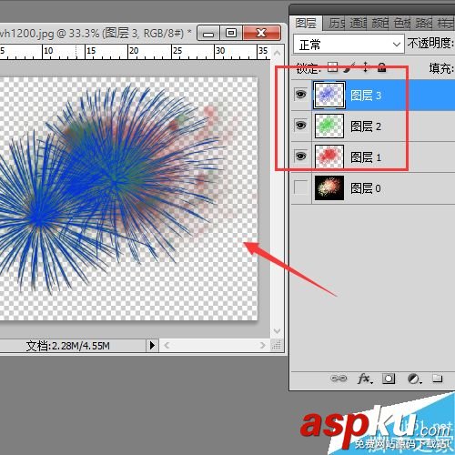 通道,煙花,背景