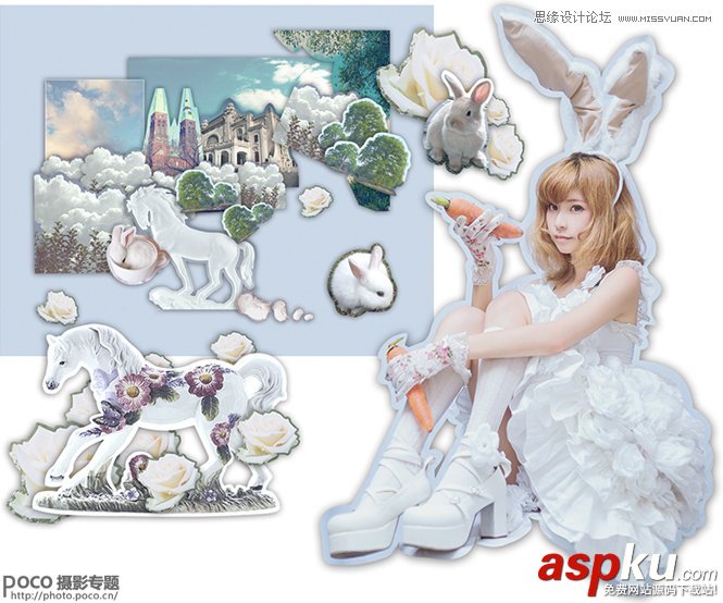 摳圖,圖層,投影