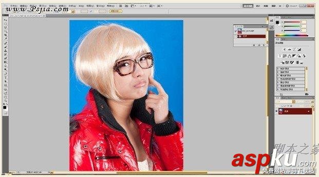 photoshop CS5快捷為美女圖片摳圖教程 美女,摳圖