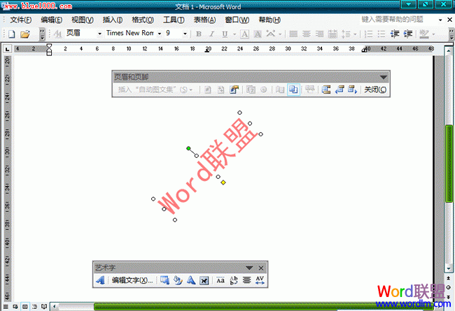 Word2003文檔中怎么樣去水印