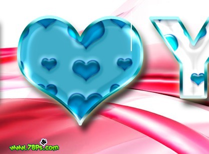 photoshop制作獨(dú)特的i love you水晶字_webjx.com