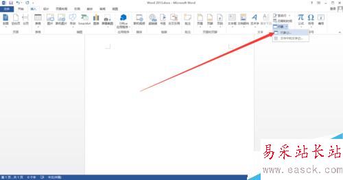 word2013如何插入對象