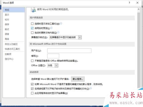 Word2013中取消“啟用實時預覽”功能