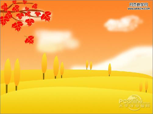 秋天到了！photoshop打造秋分主題插畫
