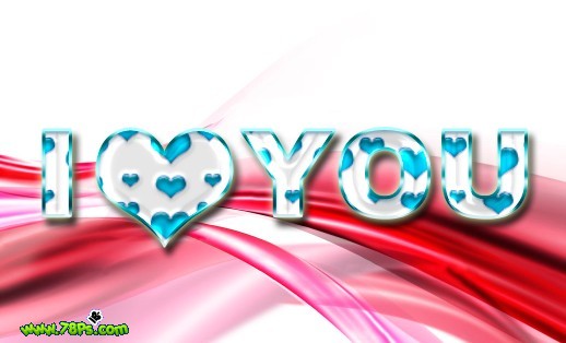 photoshop制作獨(dú)特的i love you水晶字_webjx.com