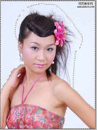 ps背景橡皮擦摳圖教程:美女飄逸長發(fā)_網(wǎng)頁設(shè)計(jì)